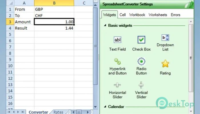 SpreadsheetConverter  11.4.10058 & 10.6.8300 完全アクティベート版を無料でダウンロード