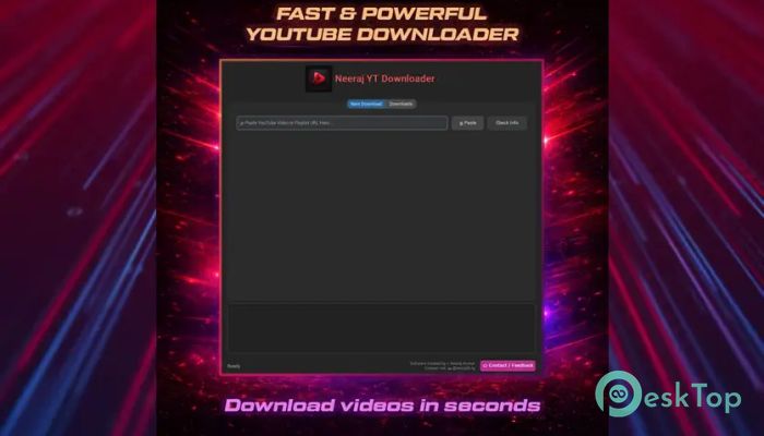 Neeraj YT Downloader 1.0 Tam Sürüm Aktif Edilmiş Ücretsiz İndir
