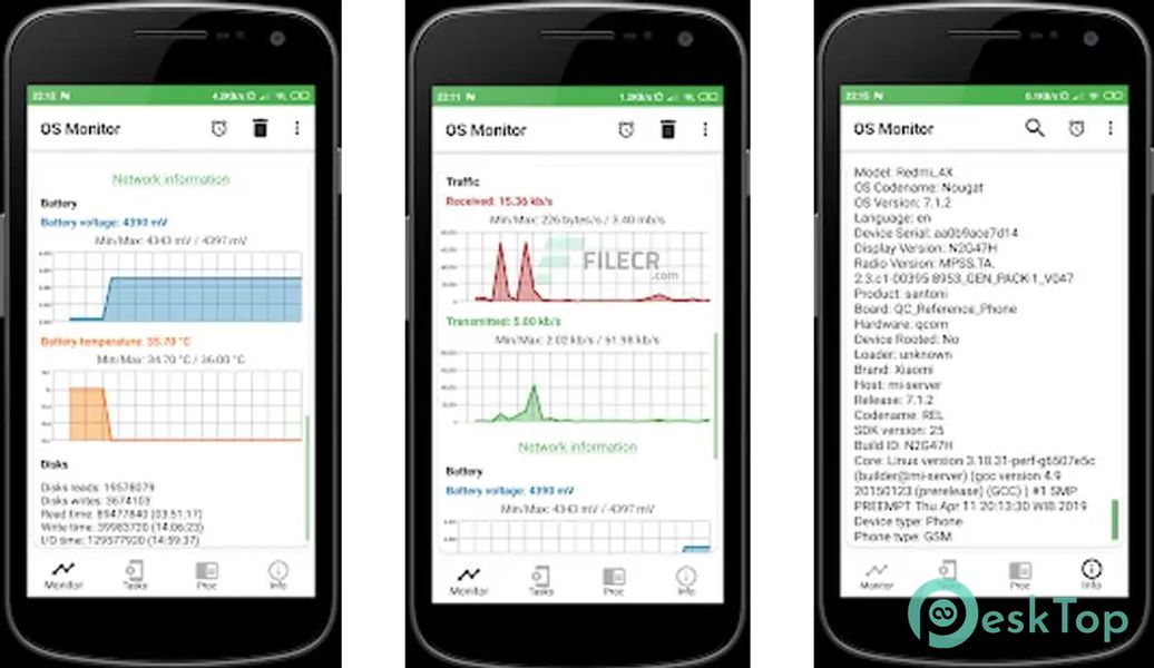 OS Monitor - Tasks Monitor 2.2 APK MOD تحميل مجاني كامل