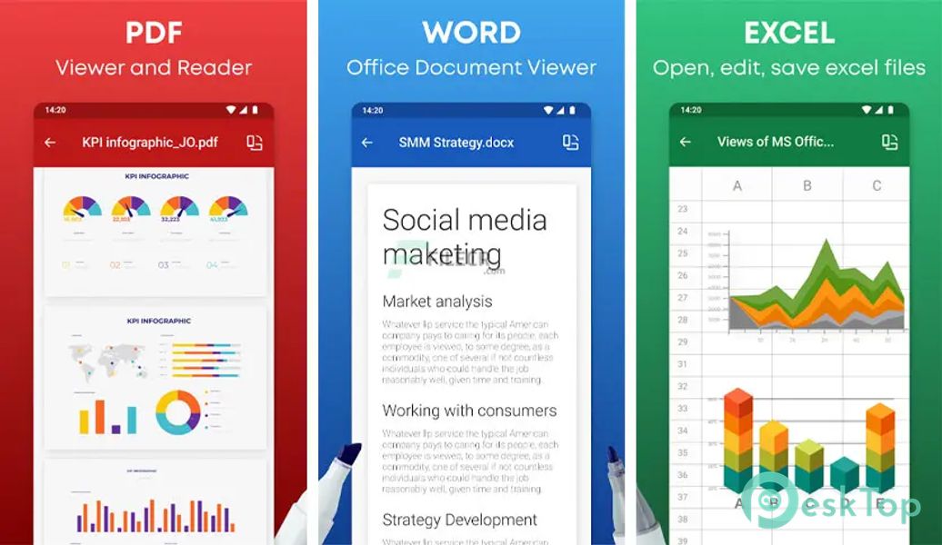 Office Reader - WORD/PDF/EXCEL 2.1.11.1 APK MOD Полная бесплатная загрузка