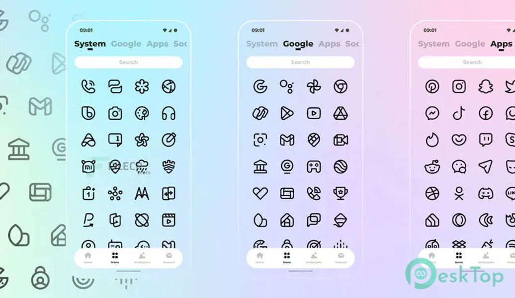 NYON DARK Icon Pack 1.5 APK MOD Descarga gratuita completa
