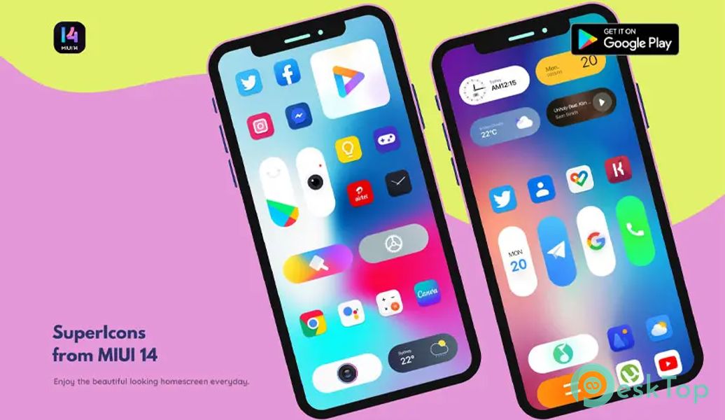 MiUi 14 Widgets + SuperIcons v2.0.1 APK MOD Tam Ücretsiz İndir