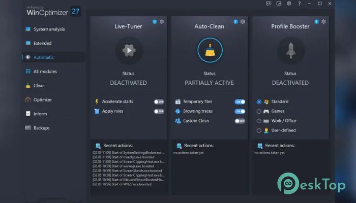 Ashampoo WinOptimizer  27.00.03 Tam Sürüm Aktif Edilmiş Ücretsiz İndir