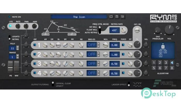 Inphonik RYM2612 Iconic FM Synthesizer 1.0.6 Tam Sürüm Aktif Edilmiş Ücretsiz İndir