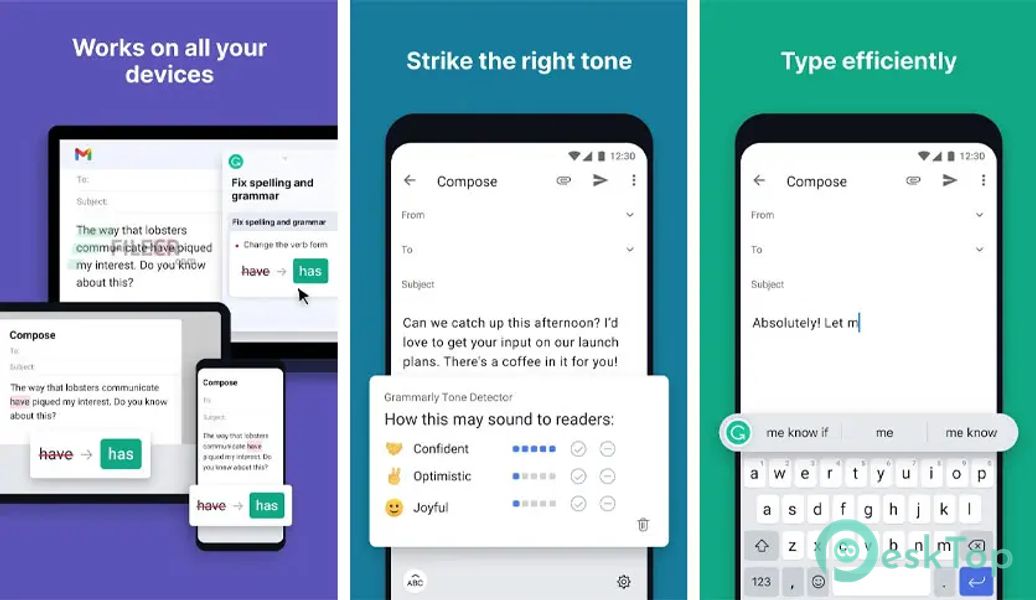 Grammarly-AI Writing Assistant 2.63.47989 APK MOD Полная бесплатная загрузка