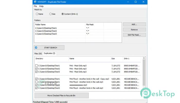 Download VovSoft Duplicate File Finder  1.1 Free Full Activated