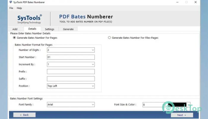 Download SysTools PDF Bates Numberer 5.1 Free Full Activated