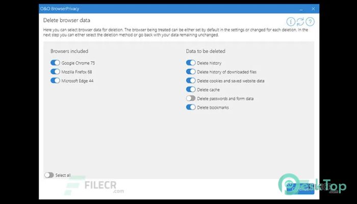 O&O BrowserPrivacy  16.15.95 完全アクティベート版を無料でダウンロード