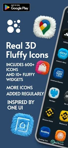 Fluffy Icons - One UI Style 13.3 APK MOD تحميل مجاني كامل
