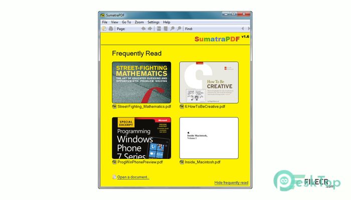 تحميل برنامج Sumatra PDF 3.4.6 برابط مباشر