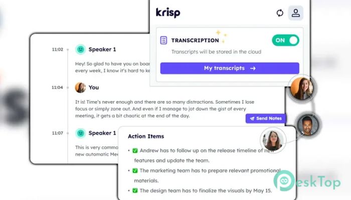 Скачать Krisp 1.0 полная версия активирована бесплатно