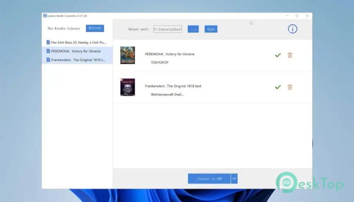 Epubor Kindle Converter 1.0 完全アクティベート版を無料でダウンロード
