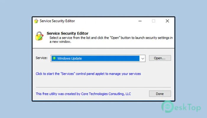 Download Service Security Editor 5.0.1.48 Free Full Activated