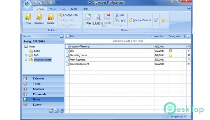 Download C-Organizer Professional 9.1.0 Free Full Activated