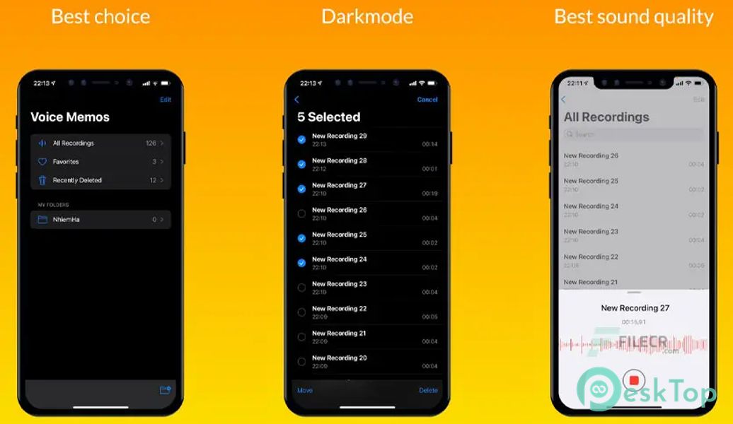 iVoice – iOS 15 Voice Memos v1.6.1 APK MOD تحميل مجاني كامل
