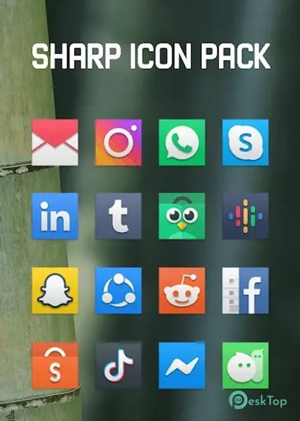 Sharp - Square Icon Pack 1.0 APK MOD Tam Ücretsiz İndir