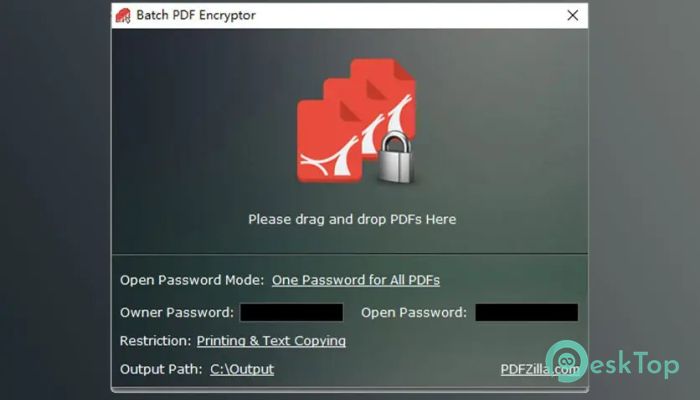  تحميل برنامج PDFZilla Batch PDF Encryptor 1.2 برابط مباشر