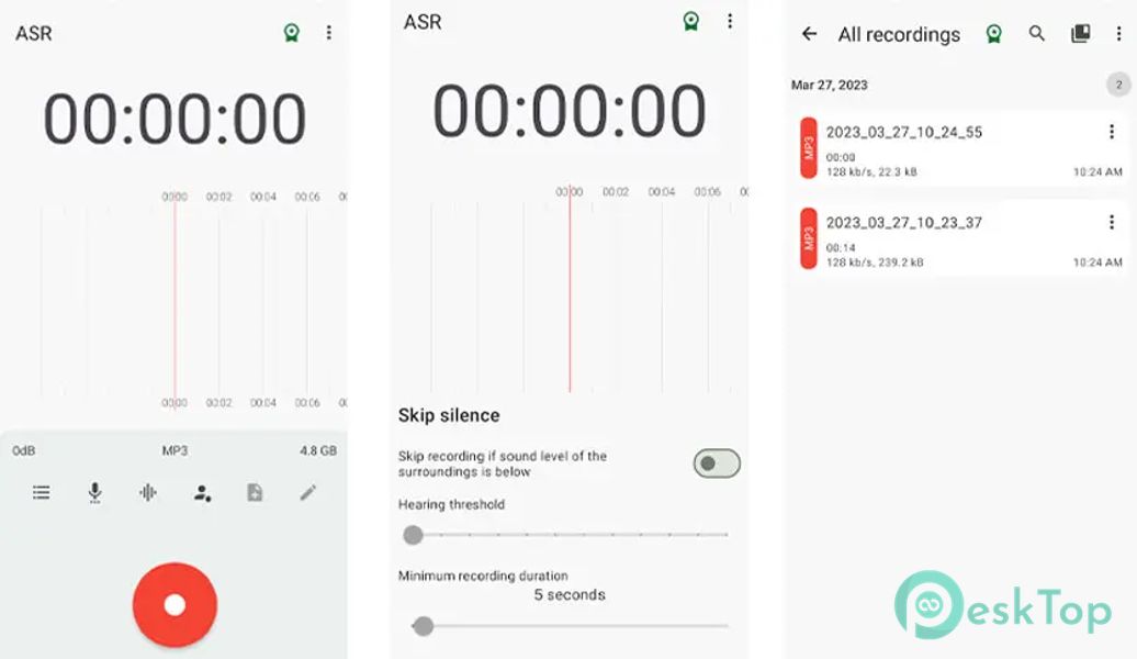 ASR Voice Recorder 542 APK MOD Tam Ücretsiz İndir