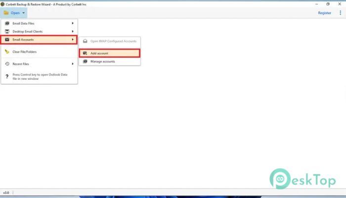Télécharger Corbett Email Backup Wizard 1.0 Gratuitement Activé Complètement