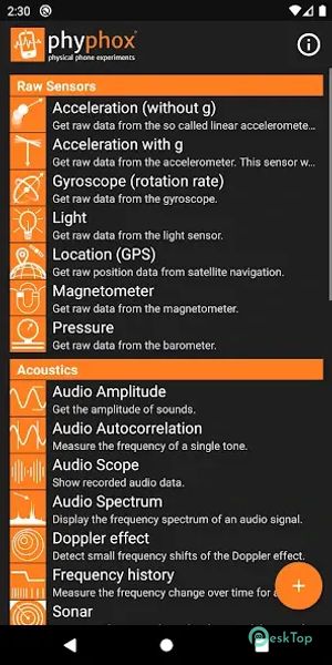 phyphox 1.1.16 APK MOD Tam Ücretsiz İndir