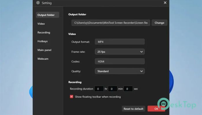 MiniTool Screen Recorder 1.3 Tam Sürüm Aktif Edilmiş Ücretsiz İndir