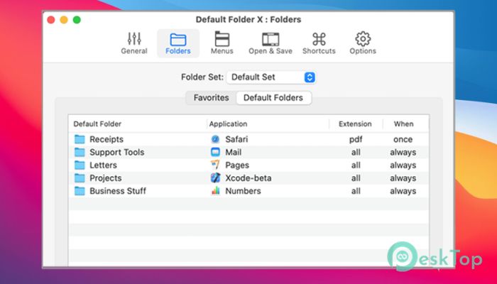 Скачать Default Folder X 6.0 d21 бесплатно для Mac