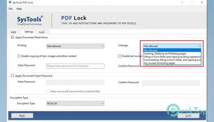 تحميل برنامج SysTools PDF Lock  3.1 برابط مباشر