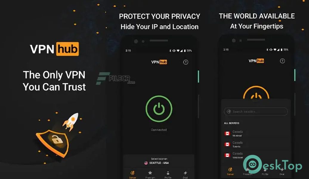 VPNhub – Unlimited & Secure v3.24.1 APK MOD Полная бесплатная загрузка