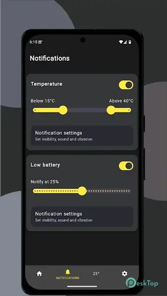 Status Bar Battery Temperature 1.2.1 APK MOD Unlocked (Full) Free Download