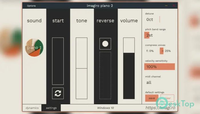 Imagiro Piano 2.2.107 with Sound Banks Tam Sürüm Aktif Edilmiş Ücretsiz İndir