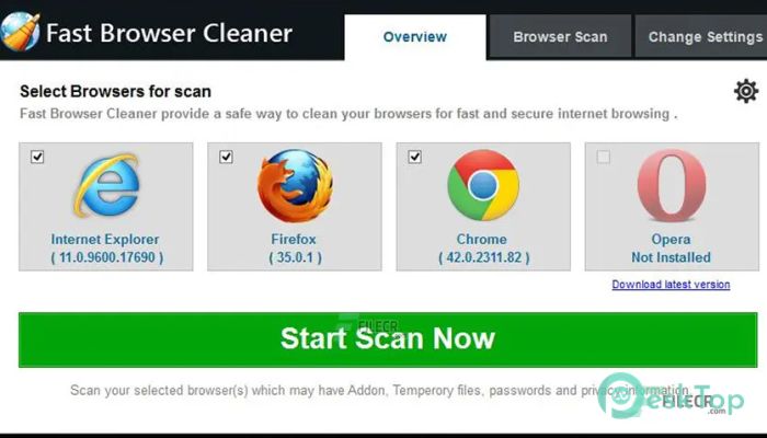 Télécharger Fast Browser Cleaner 2.1.1.5 Gratuitement Activé Complètement