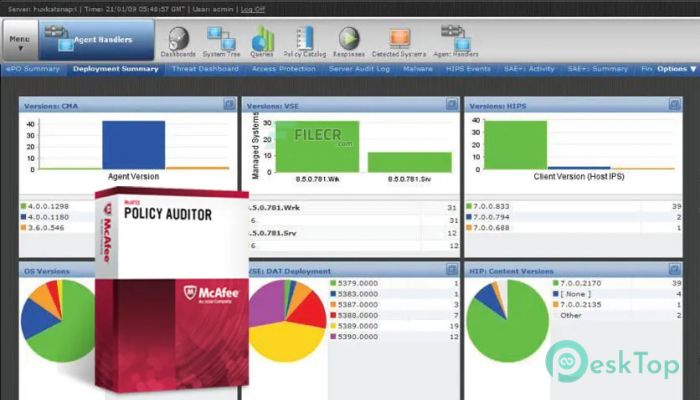 Descargar McAfee Policy Auditor Agent 6.5.3.167 / Server Extension 6.5.3.142 Completo Activado Gratis