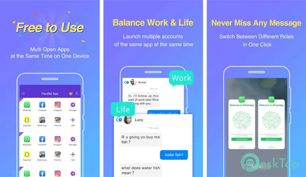 Parallel App - Dual App Cloner 4.8.2 APK MOD تحميل مجاني كامل