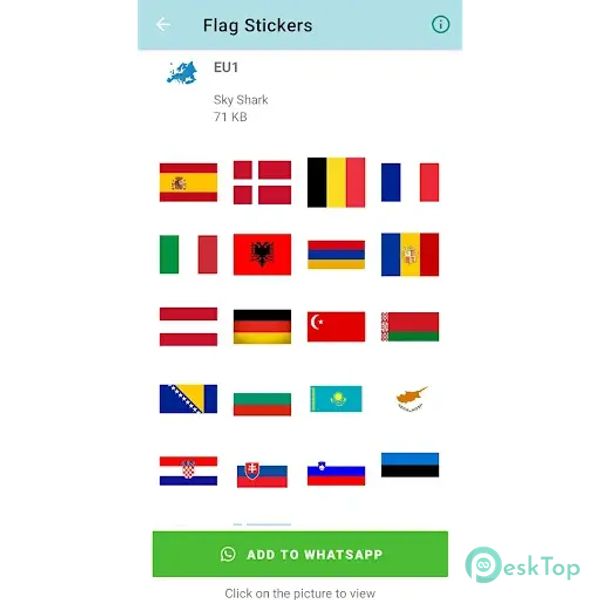 Flag Stickers 1.5 APK MOD Tam Ücretsiz İndir
