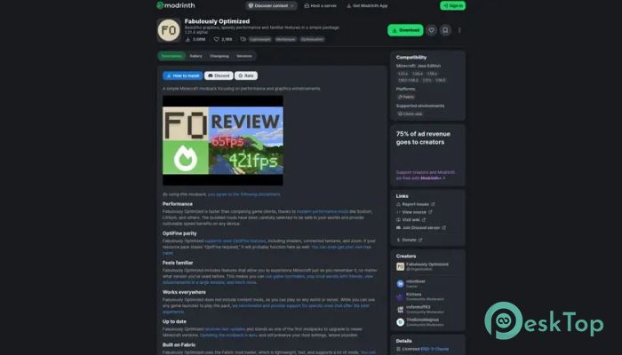 تحميل برنامج Modrinth   0.10.29 برابط مباشر