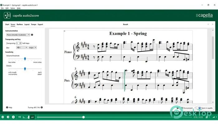 Capella Audio2score Pro 4.0 Tam Sürüm Aktif Edilmiş Ücretsiz İndir