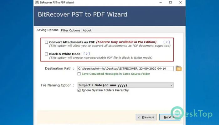  تحميل برنامج BitRecover PST to PDF Wizard 8.6 برابط مباشر