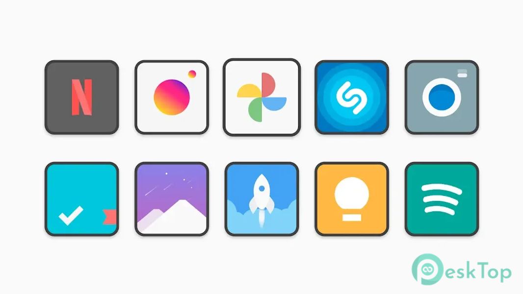 Flat Square - Icon Pack 9.8 APK MOD تحميل مجاني كامل