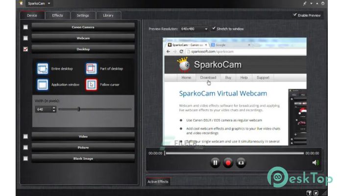 SparkoCam 2.8.4.1 完全アクティベート版を無料でダウンロード