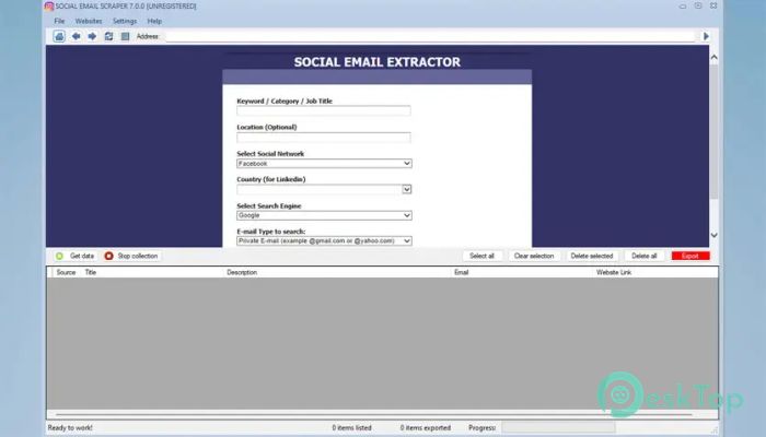 تحميل برنامج Estrattoredati Social Email Extractor 7.1.0 برابط مباشر