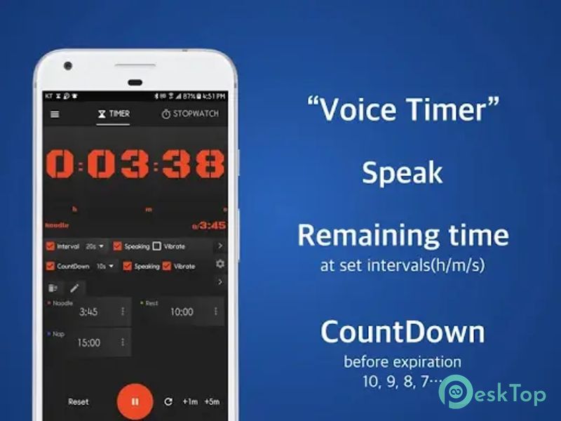 Speaking Timer Voice Stopwatch