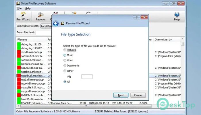 Скачать NCH Orion File Recovery 1.0 полная версия активирована бесплатно