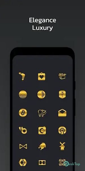 Golden Gradient - Icon Pack 3.1 APK MOD Полная бесплатная загрузка