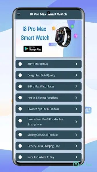 I8 Pro Max Smart Watch Guide  5 APK MOD Tam Ücretsiz İndir