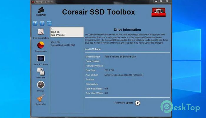 Télécharger Corsair SSD Toolbox 1.2.6.9 Gratuitement Activé Complètement