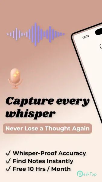 Whispr Notes Audio/Voice Memo 0.3.3 APK MOD Tam Ücretsiz İndir
