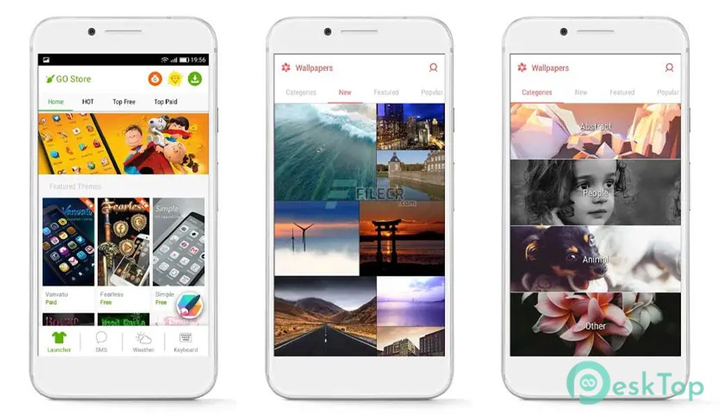 GO Launcher - 3D parallax Themes & HD Wallpapers 3.33 APK MOD Unlocked (Full) Free Download