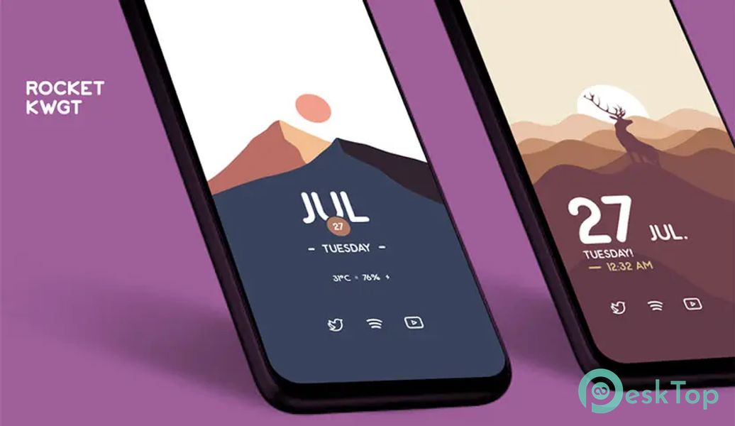 Rocket KWGT v2.2 APK MOD Tam Ücretsiz İndir