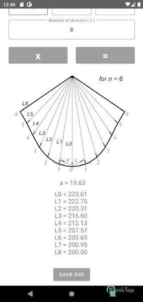 Flat pattern cone calculator 3.12 APK MOD تحميل مجاني كامل