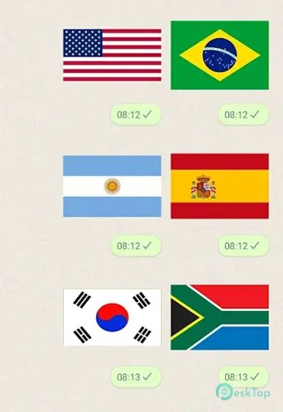 Flag Stickers 1.5 APK MOD Tam Ücretsiz İndir